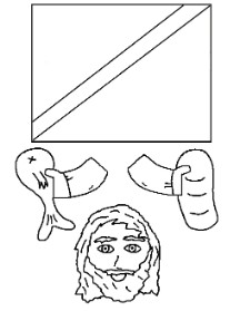Jesus Fish and Loaves Toilet Paper Roll Craft